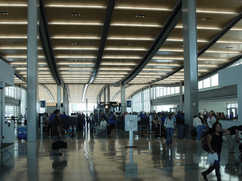 Sacramento Airport terminal ticketing