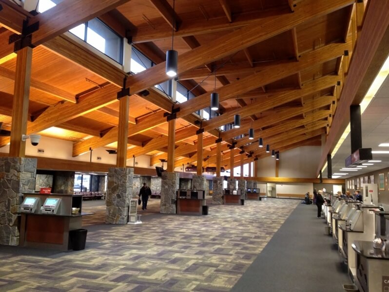 Bozeman Yellowstone International Airport terminal interior