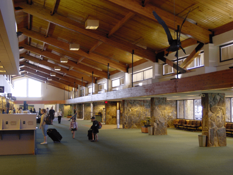 Bozeman Yellowstone International Airport terminal ticketing