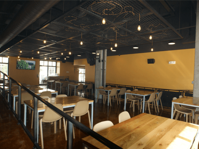 Port Fonda Restaurant ceiling acoustics