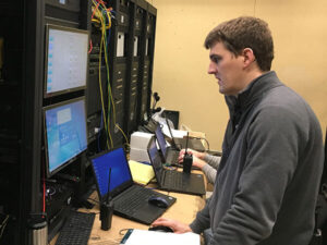 David commissions AV systems at Mayo