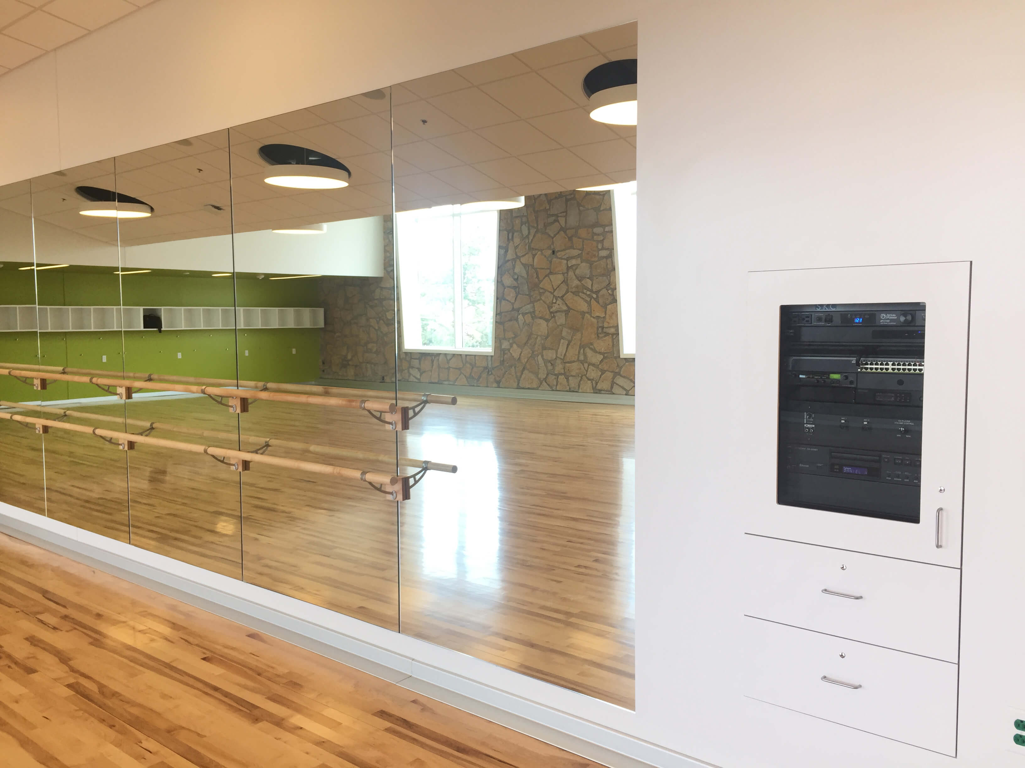 Johnson County Arts and Heritage Center dance studio AV system