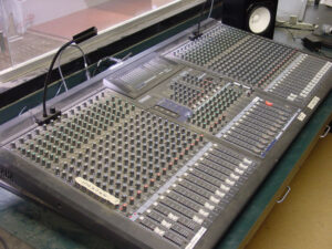 Old analog mixing console